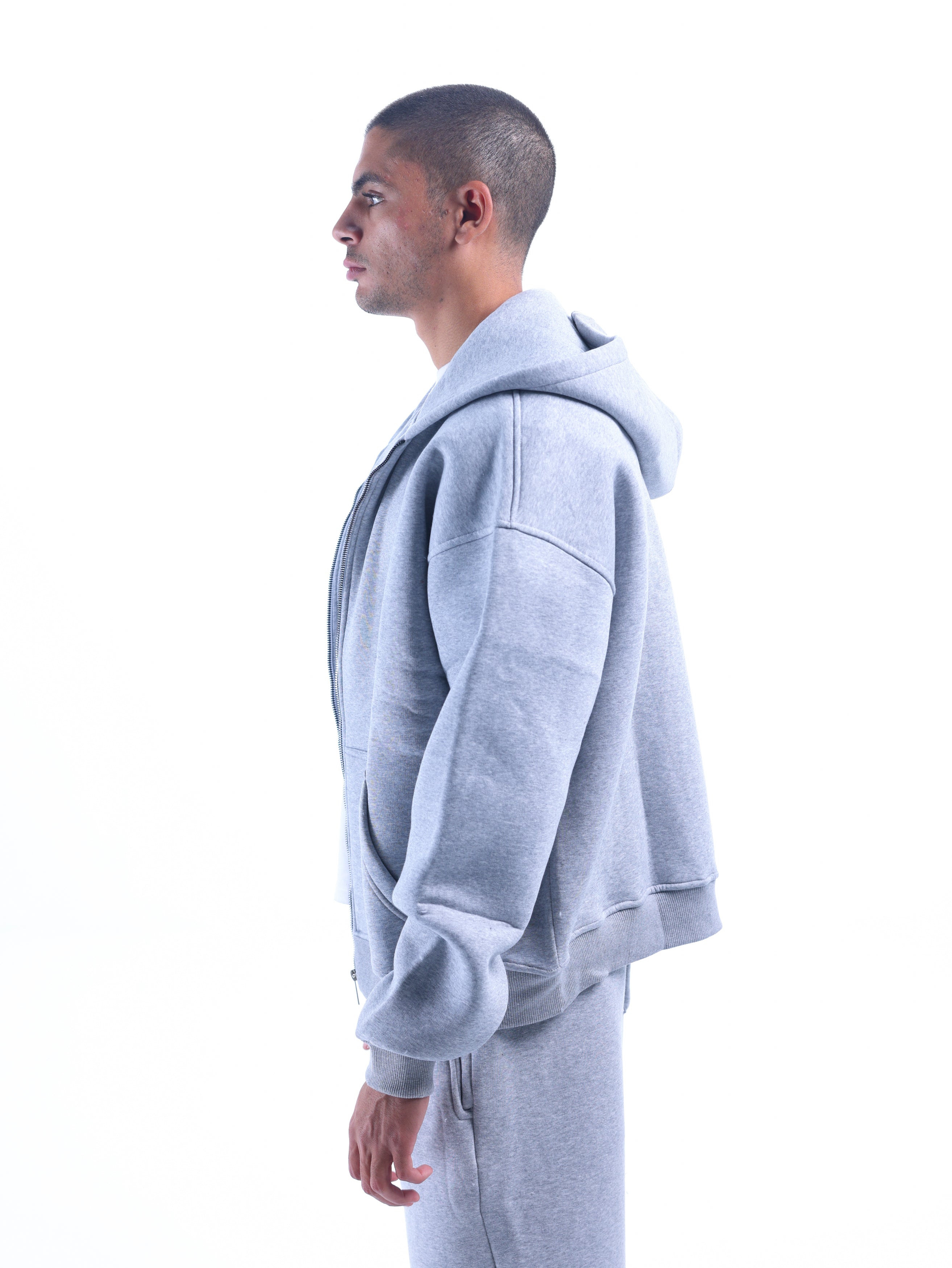 Pledges Light Grey Zip-Up Jacket