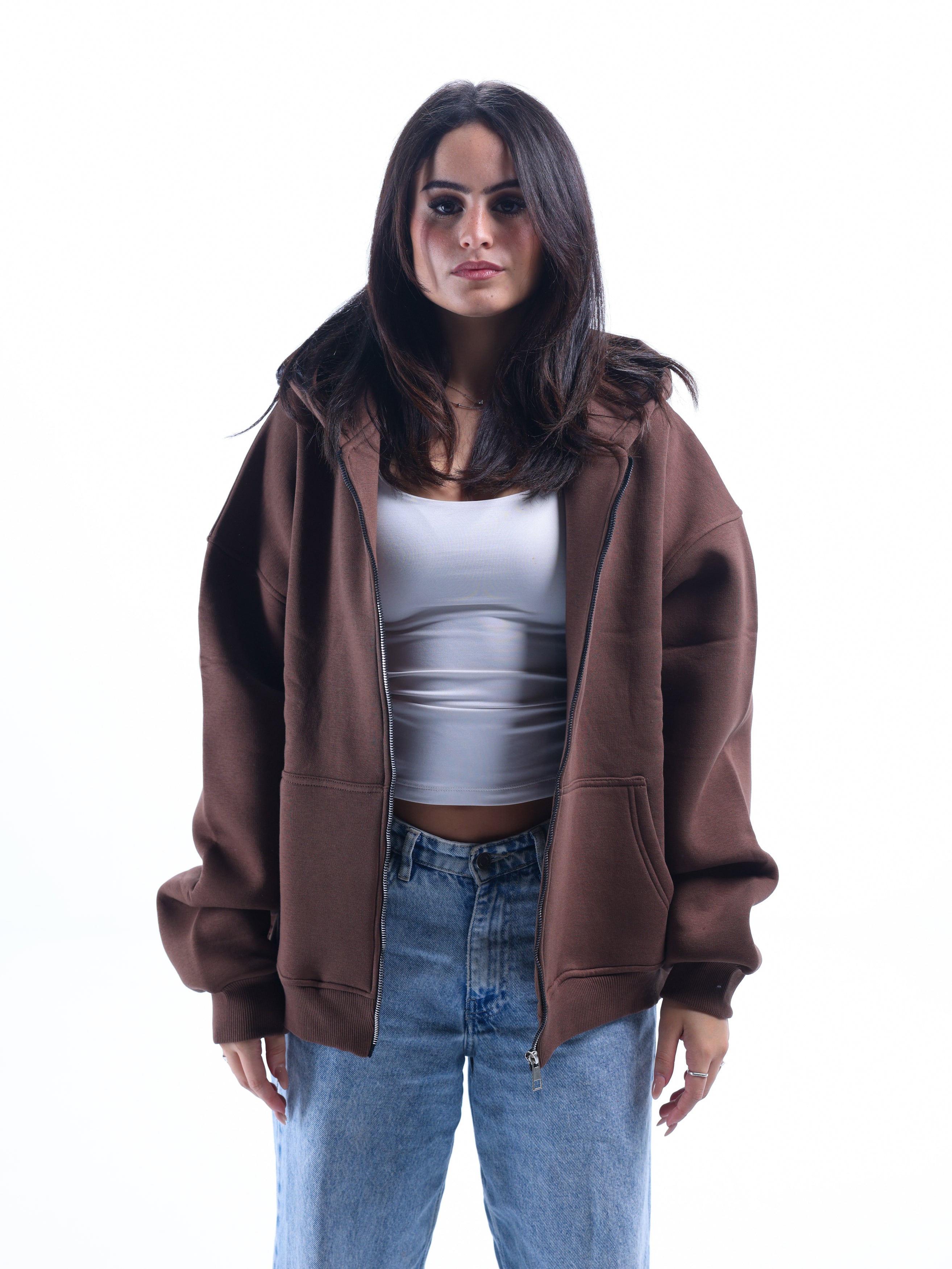 Pledges Brown Zip-Up Jacket