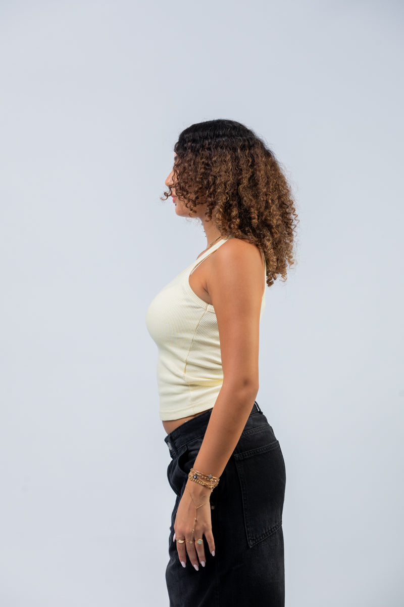 Pledges Butter Yellow Tank Top