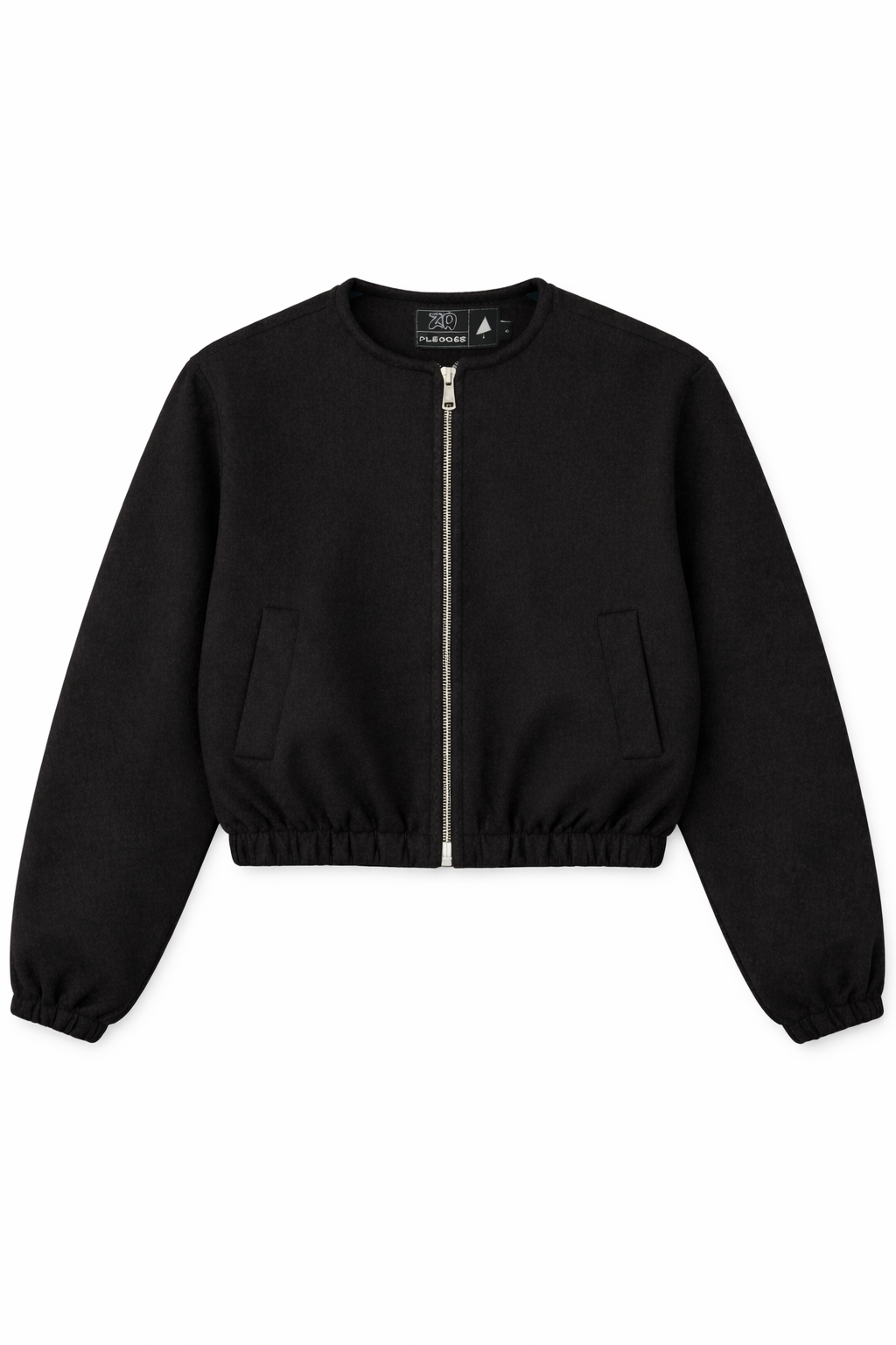 Pledges Women Black Wool Cropped Jacket