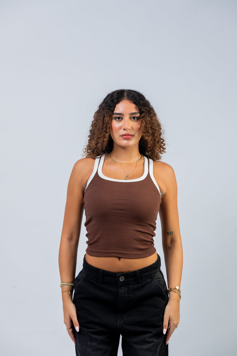 Brown X White front