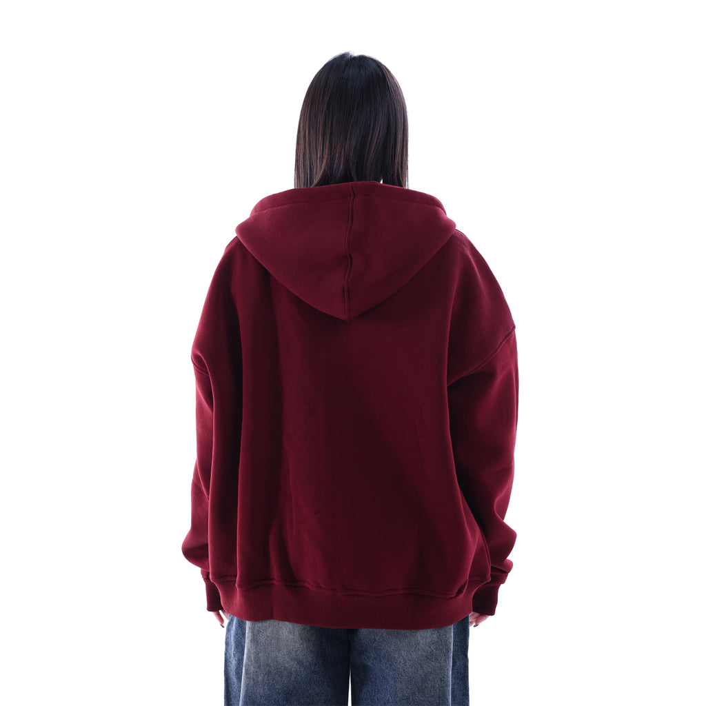 Pledges Burgundy Zip-Up Jacket