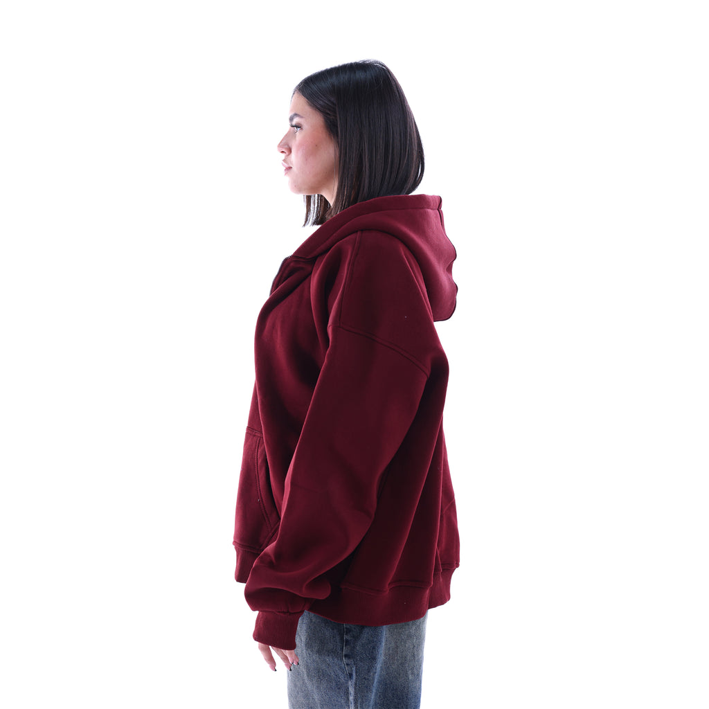 Pledges Burgundy Zip-Up Jacket