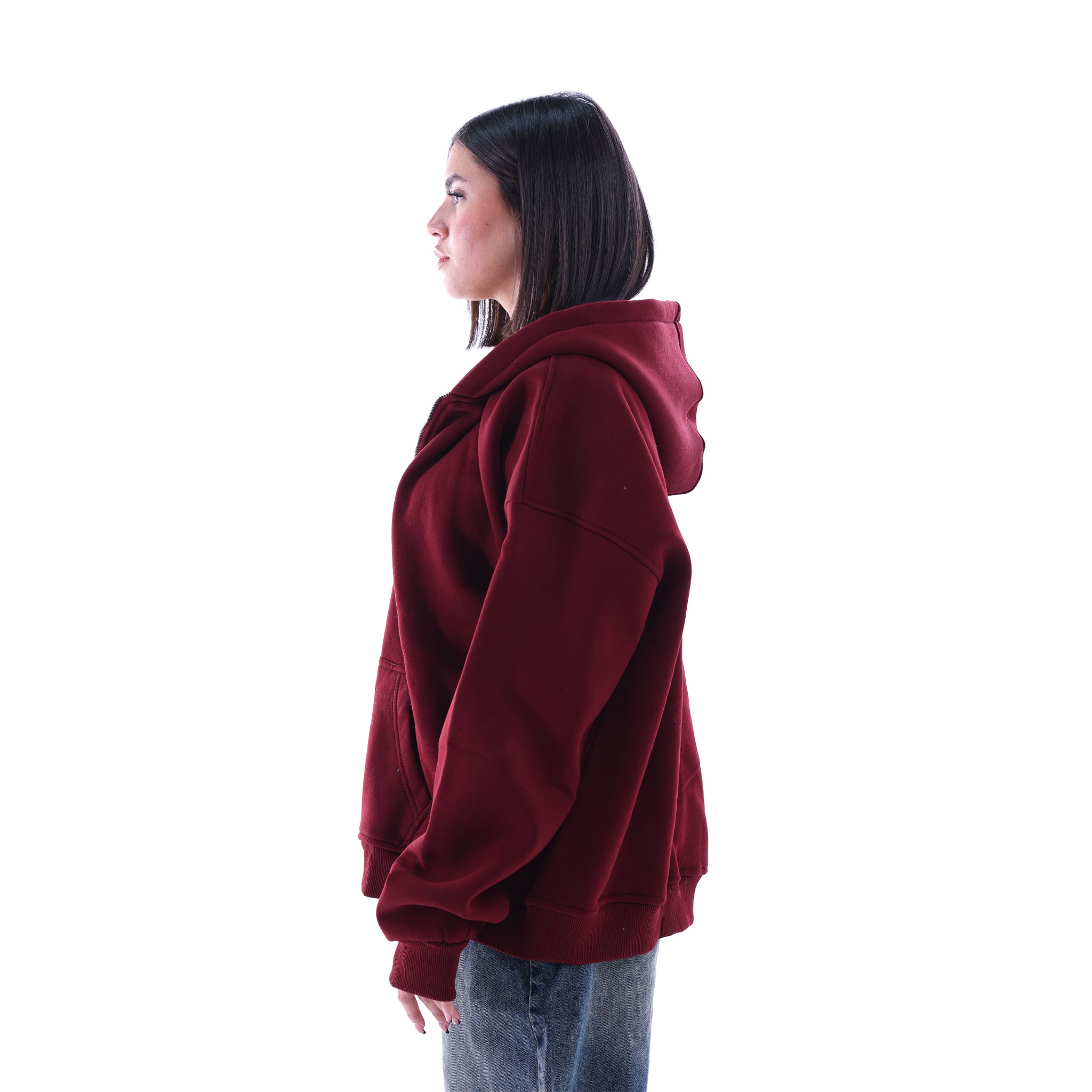 Pledges Burgundy Zip-Up Jacket