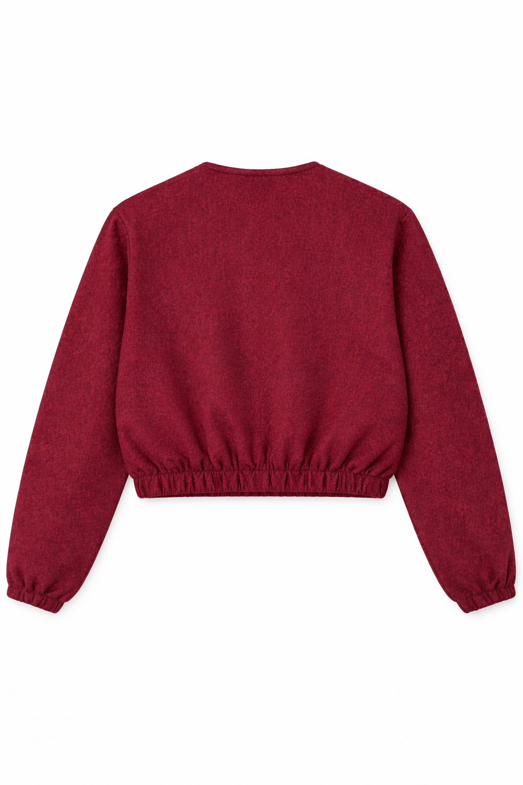Pledges Women Burgundy Wool Cropped Jacket