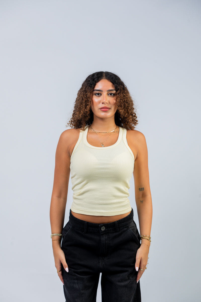 Pledges Butter Yellow Tank Top